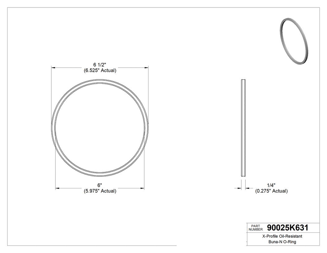 Technical drawing - 90025K631